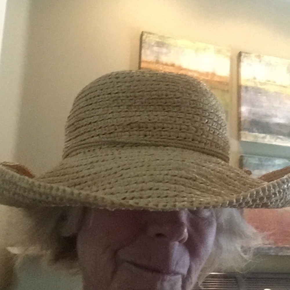 Raffia straw hat